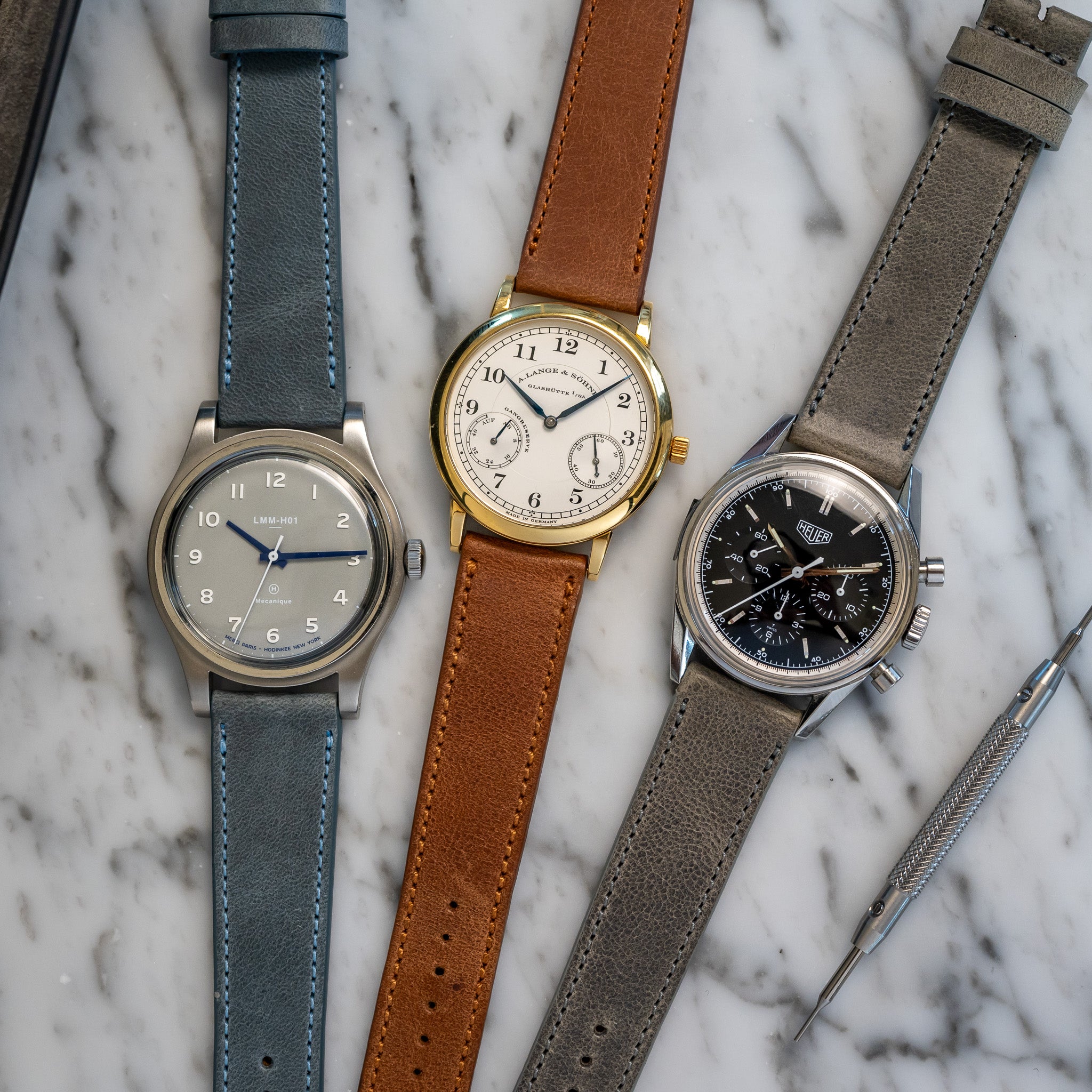 Matte Calfskin - Stone Grey