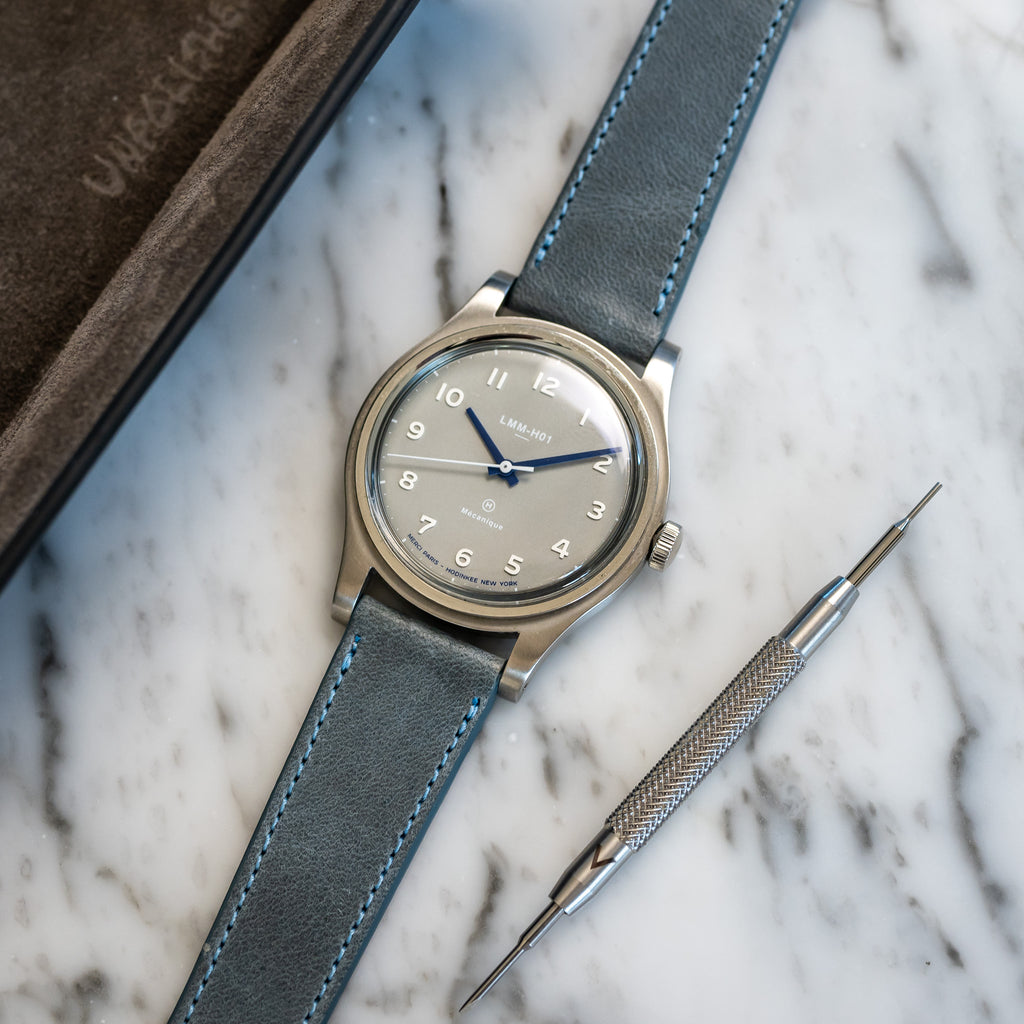 Matte Calfskin - Slate Blue