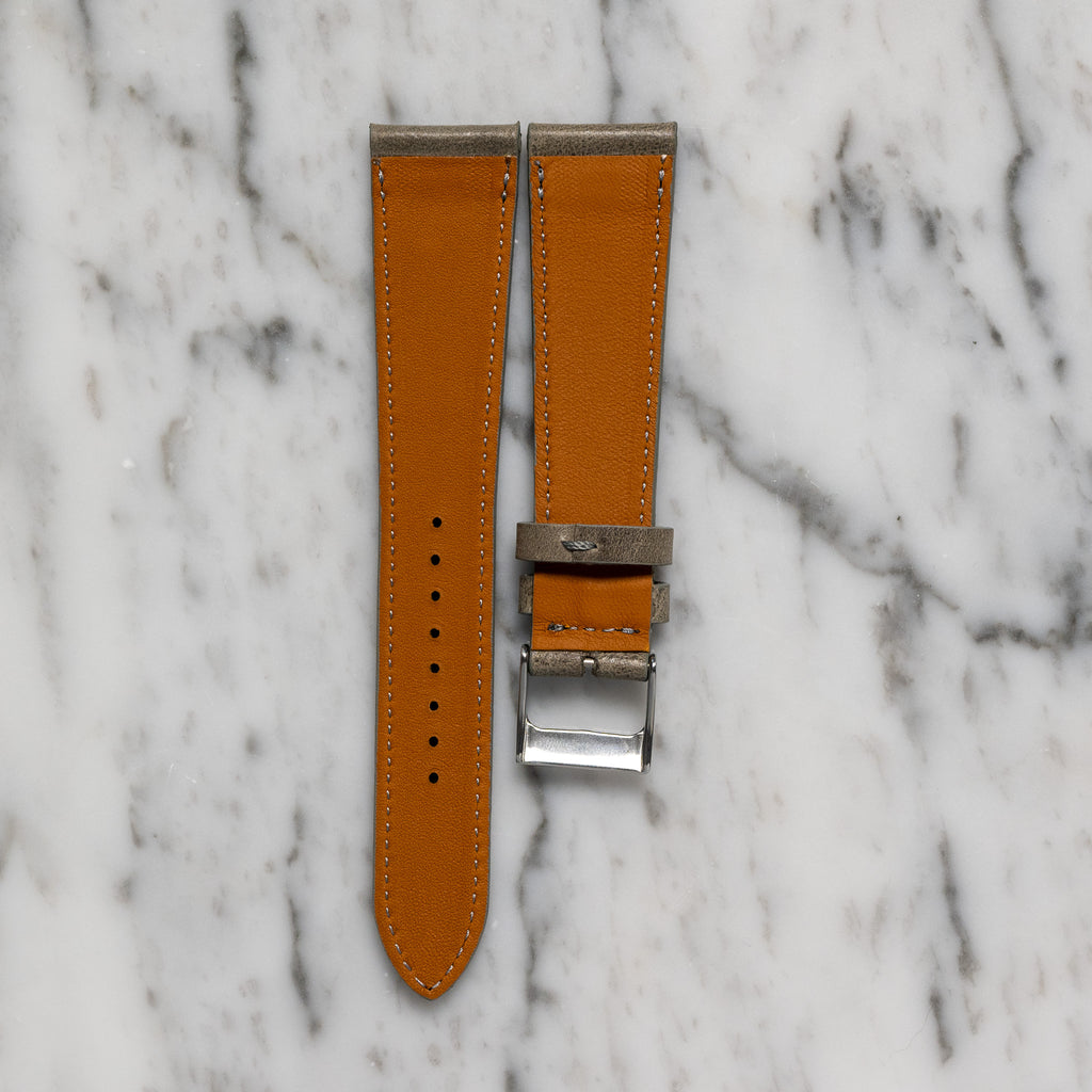 Matte Calfskin - Stone Grey