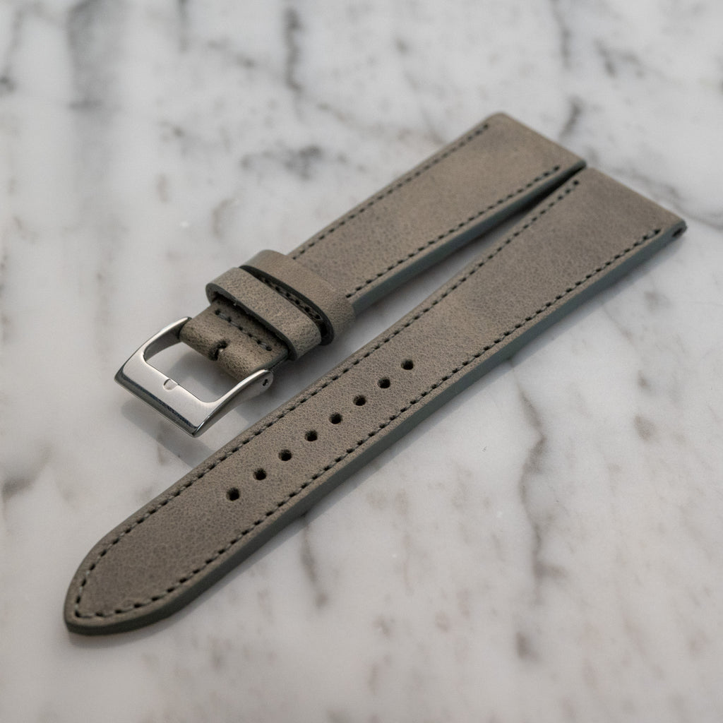 Matte Calfskin - Stone Grey