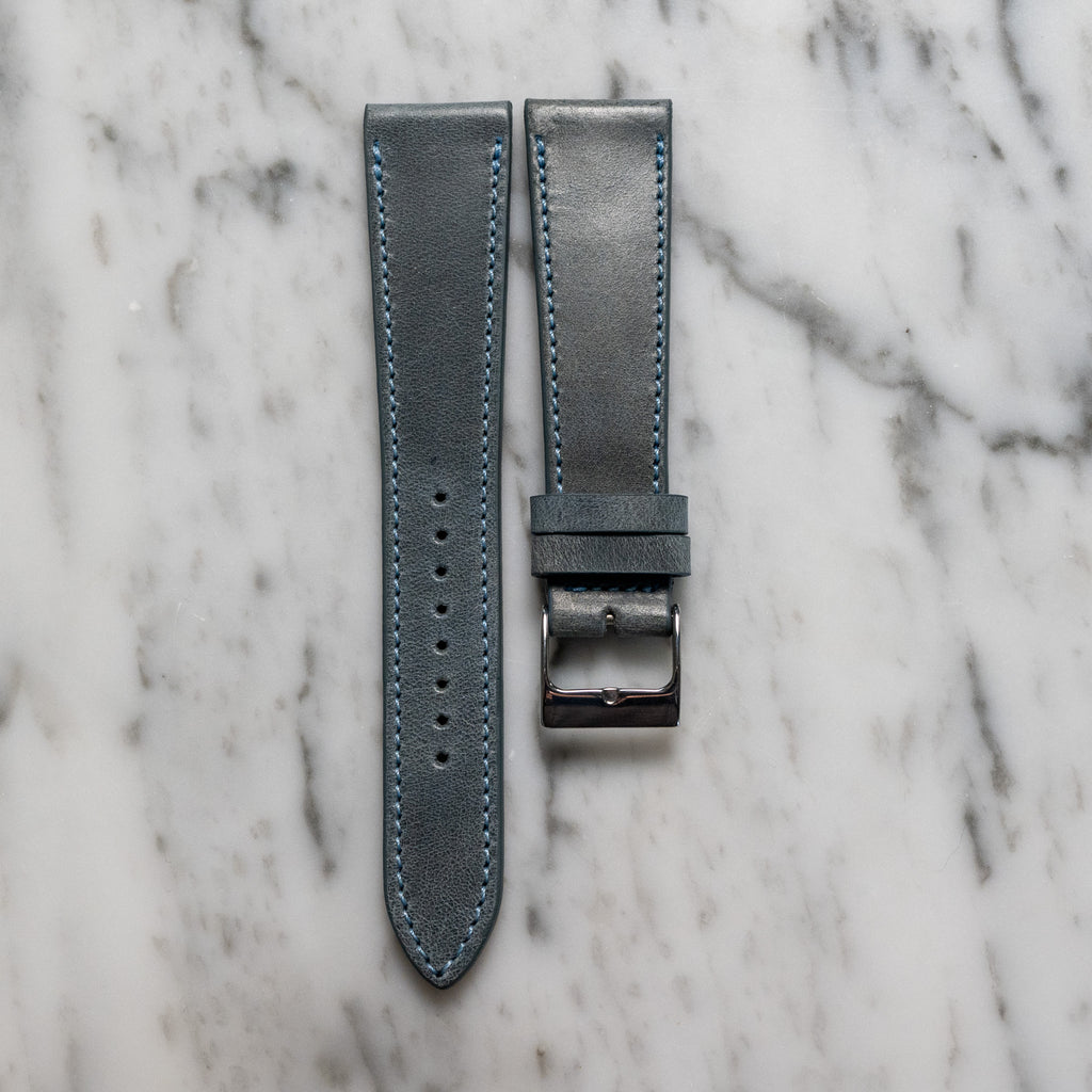 Matte Calfskin - Slate Blue