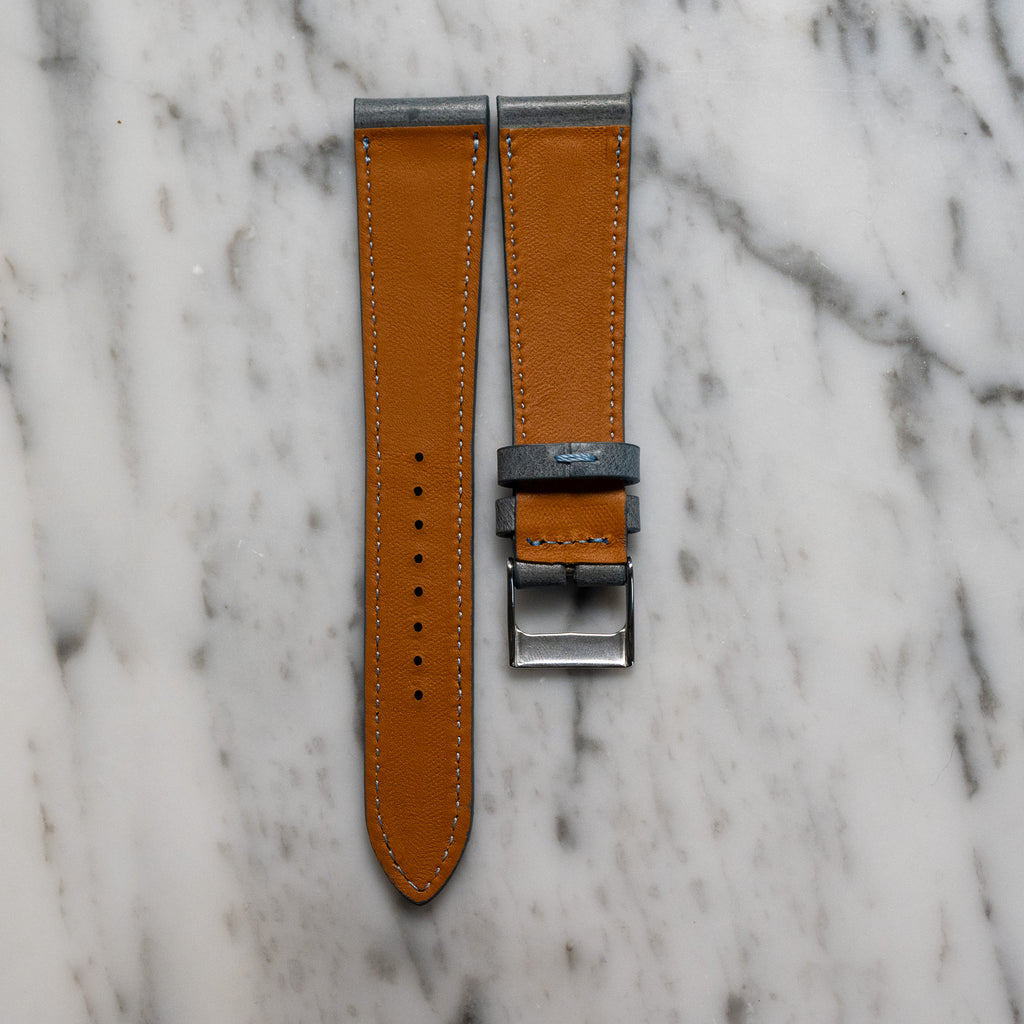 Matte Calfskin - Slate Blue