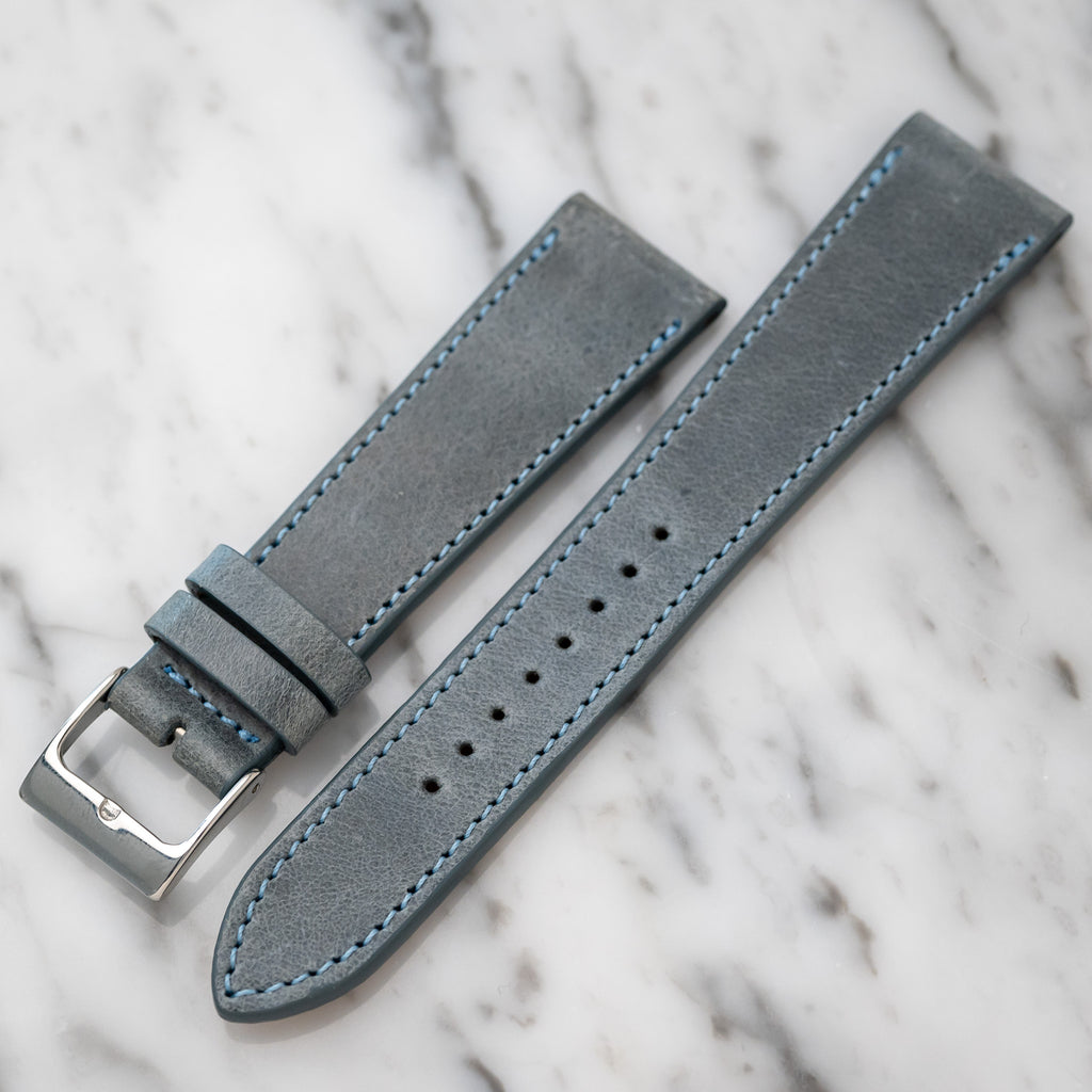 Matte Calfskin - Slate Blue