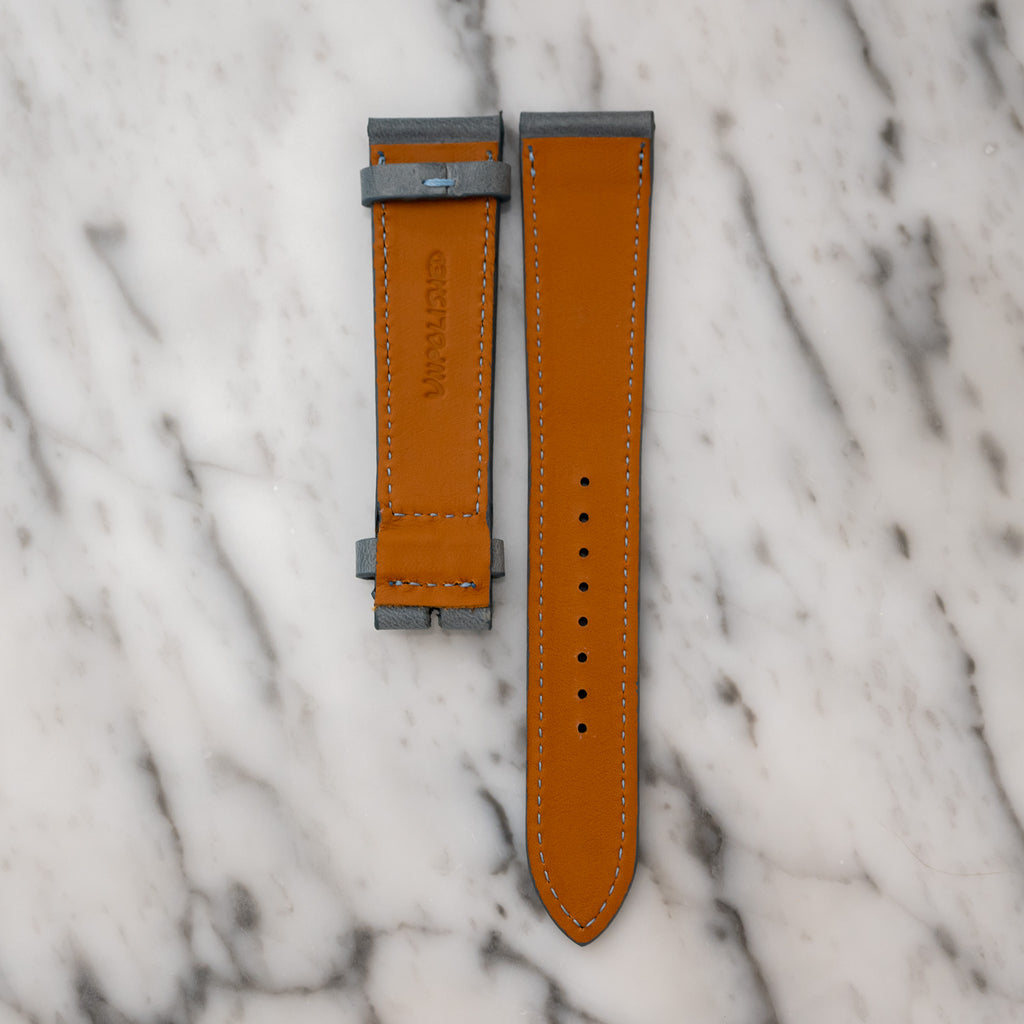 Matte Calfskin - Slate Blue