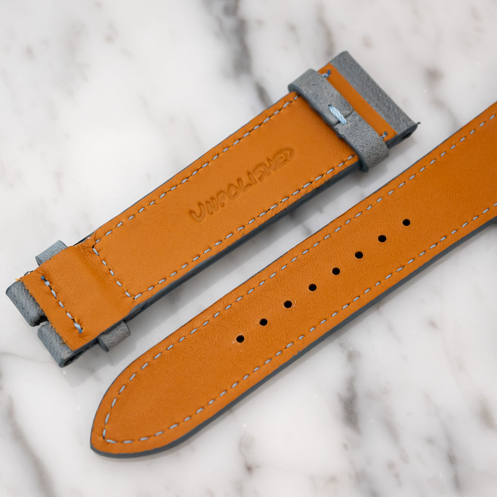 Matte Calfskin - Slate Blue