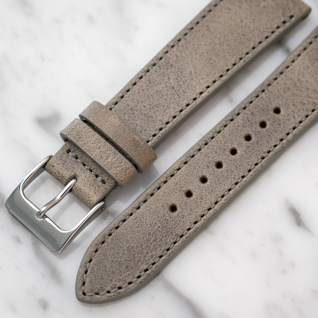 Matte Calfskin - Stone Grey
