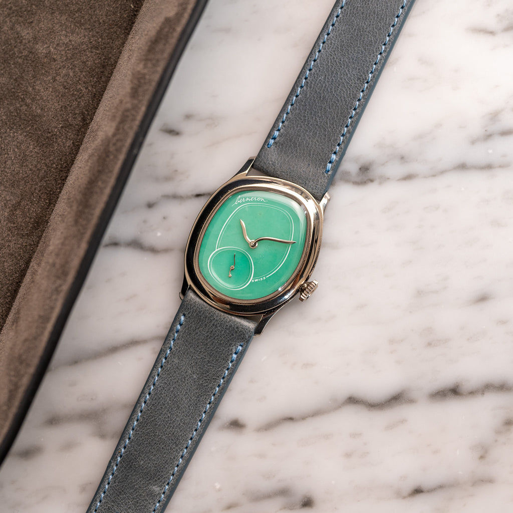 Matte Calfskin - Slate Blue