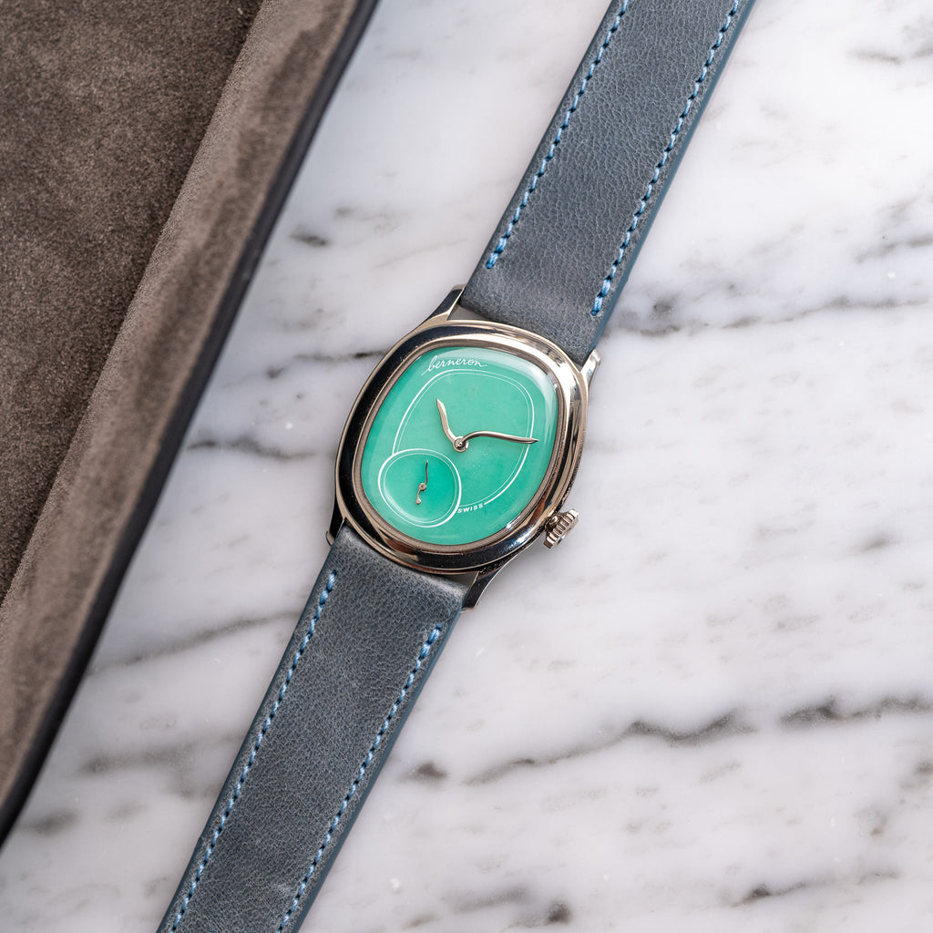 Matte Calfskin - Slate Blue